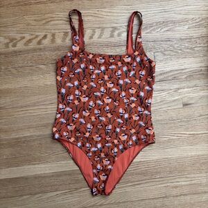 Aritzia Babaton Floral One Piece Swim Women’s Size M